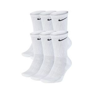 nike everyday cushioned socks  x6  white unisex