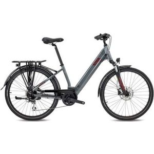 bh atom street elektrische hybride fiets shimano acera 8s 500 wh 26  plata grey 2022