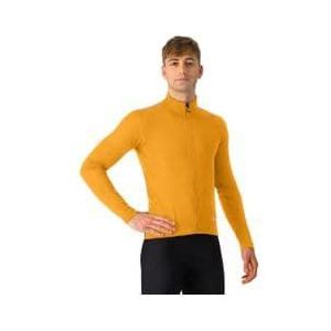 castelli espresso air orange long sleeve jacket