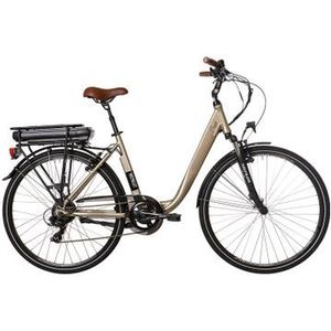 bicyklet claude elektrische stadsfiets shimano tourney 7s 500 wh 700 mm beige bruin