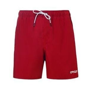 oakley beach volley 18 shorts red