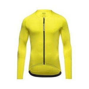 gore wear spinshift neon yellow long sleeve jersey