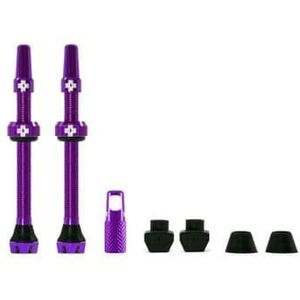 muc off kit de valves tubeless v2  paar  60mm purple