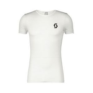 heren scott underwear carbon korte mouw basislaag wit