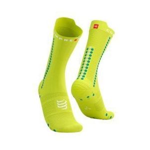 compressport pro racing socks v4 0 bike yellow