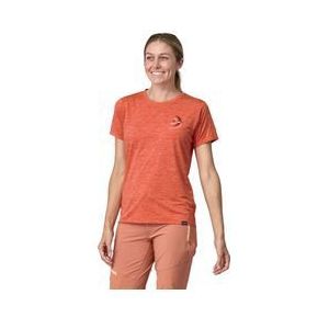 patagonia women s cap cool daily graphic lands orange t shirt