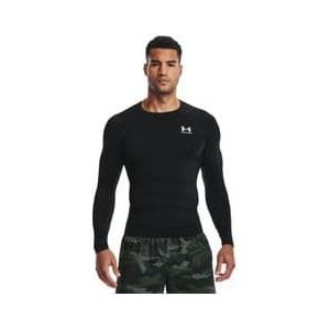 under armour heatgear armour long sleeve compression jersey black