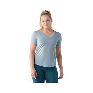 smartwool active ultralite v hals korte slip t shirt blauw dames