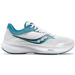 hardloopschoenen dames saucony ride 16 wit blauw