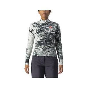 castelli unlimited thermal women s long sleeve jersey green white