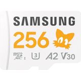 Samsung Sonic the Hedgehog(TM) microSD-Karte + SD-Adapter, Speicherkarte mit 256 GB, UHS-I U3, Full HD & 4K UHD, 180 MB/s Lesen, 130 MB/s Schreiben, Datenspeicher für Handheld-Konsolen, MB-MD256SA/LC1