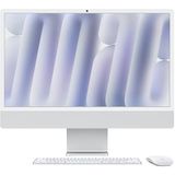 Apple iMac All-in-One Desktop-Computer mit M4 Chip mit 10 Core CPU und 10 Core GPU: 24"" Retina Display, 16 GB gemeinsamer Arbeitsspeicher, 256 GB SSD Speicher, mit Zubehör, Nanotexturglas; Silber