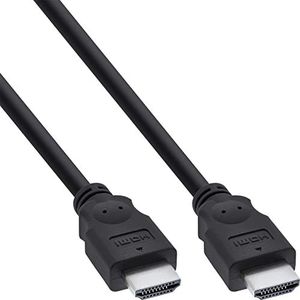 InLine 17611E HDMI Kabel, HDMI-High Speed, Stecker / Stecker, schwarz, 1,5m