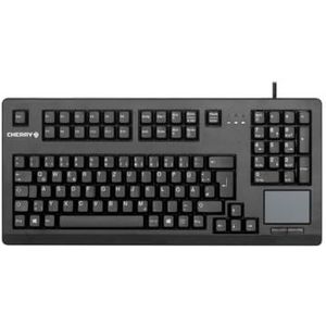CHERRY G80-11900, Kompakte Mechanische Tastatur mit Nummernblock, Touchpad & 2 Maustasten, UK-Layout (QWERTY), USB-Anschluss, MX BLACK Switches, Schwarz