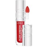 L'Oréal Paris Plump Ambition Lippenöl mit Hyaluron, Vollere & geschmeidigere Lippen ohne Kompromisse. Intensives Pflegegefühl mit Hyaluronsäure, bis zu 24H Feuchtigkeit, Farbe: 380 Rouge in Love, 5 ml