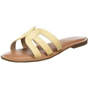 The Drop Damen Monika Flat H-band Slide Sandal Flat Sandal, Beige, 36 EU (5 US)