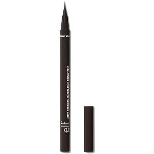 e.l.f. Holy Strokes Micro-Fine Brow Pen, Für einen Natürlichen Look, Langanhaltender Augenbrauenstift, Wasserfest & Wischfest, Vegan & Tierversuchsfrei, Espresso