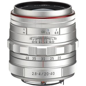 Pentax HD DA F2.8-4ED DC WR Limited K-Mount Objektiv (20-40 mm) silber
