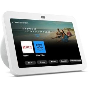 Zertifiziert und generalüberholt Echo Show 8 (3. Gen., 2023) | Smarter HD-Touchscreen mit 3D-Audio, Smart-Home-Hub und Alexa | Weiß