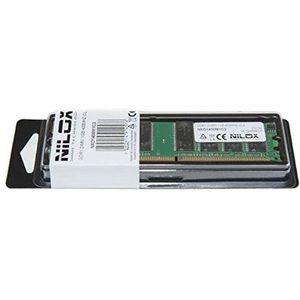 Nilox 1 GB PC-3200 Arbeitsspeicher (DDR, PC/Server, 184-PIN DIMM, 1 x 1 GB, Grün)