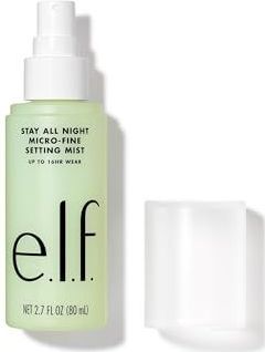 e.l.f. Stay All Night Micro-Fine Setting Mist, feuchtigkeitsspendendes & erfrischendes Makeup Setting Spray für 16 Stunden Tragezeit, Vegan & Tierversuchsfrei, 2,7 Fl Oz