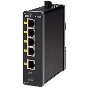 Cisco IE-1000-4T1T-LM Fast Ethernet (10/100) Managed Network Switch - Netzwerk-Switch (Managed Network Switch, Fast Ethernet (10/100), Vollduplex)