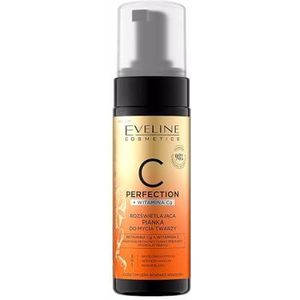 Eveline Cosmetics C-Perfection Vitamin C Aufhellender Gesichtsreinigungsschaum - Revitalisierender Reiniger für alle Hauttypen, 150ml