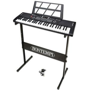 Bontempi | HarmonyLegs – Digitales Klaviertastatur, 54 Tasten, mit Tastaturablage und beleuchteten Tasten, perfekt für Spaß, 74,9 x 23,9 x 8,9 cm