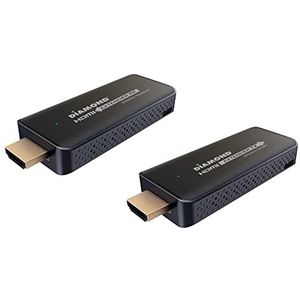 Diamond Multimedia Kabelloses HDMI-USB-betriebenes Extender-Set, TV-Sender und Empfänger für HD 1080p, Stream-Video und Audio: Laptops, PC, Kabelbox, Satellitenbox, Blu-ray, DVD, PS4, Xbox, Schwarz