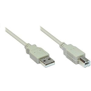 Anschlusskabel USB 2.0 Stecker A an Stecker B, 5m, Good Connections®