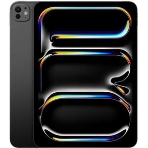 Apple 11"" iPad Pro (M4): Ultra Retina XDR Display, 2 TB, 12 MP Querformat Frontkamera/12 MP Rückkamera, LiDAR Scanner, WLAN 6E, Face ID, Batterie für den ganzen Tag, Nanotexturglas – Space Schwarz