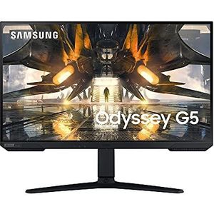 Samsung Odyssey Gaming Monitor G5A LS27AG502NU, 27 Zoll, QHD Wide 1440p , IPS-Panel, WQHD-Auflösung, AMD FreeSync Premium, G-Sync kompatibel, Reaktionszeit 1 ms, Bildwiederholrate 165 Hz, schwarz