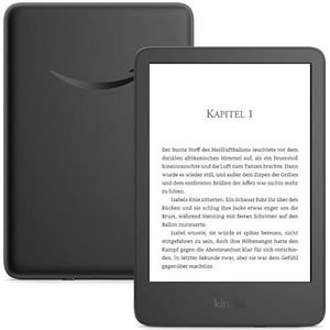 Zertifiziert und generalüberholt Amazon Kindle(16 GB)-Der leichteste und kompakteste Kindle,mit blendfreiem Bildschirm,schnellerem Umblättern,anpassbarem Frontlicht und langer Akkulaufzeit-mit Werbung