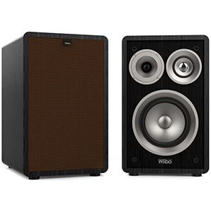 Wiibo Vintage 6 Black Altavoces Estantería 3 Vías 100W Pareja