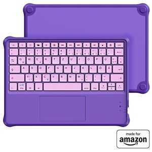 Kabellose Bluetooth-Tastatur „Made for Amazon“ für Kinder, violett, für Fire HD 10 Kids- und Kids Pro-Tablets