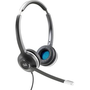 Cisco Headset 532, kabelgebundenes Dual-On-Ear-Schnellverschluss-Headset mit RJ-9-Kabel, dunkelgrau, 2 Jahre Garantie mit beschränkter Haftung (CP-HS-W-532-RJ=)