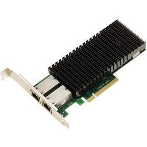 KALEA-INFORMATIQUE PoE+ Ethernet 2-Port 10G RJ45 10 Gigabit Ethernet Netzwerkkarte auf PCIe x8 Port mit Power Over Ethernet 30W Chipset Intel X540-T2.