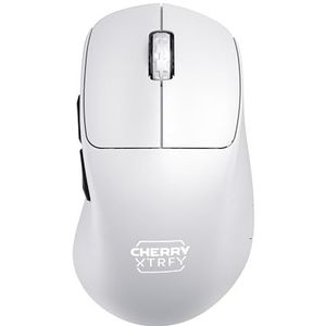CHERRY XTRFY M64 Pro Wireless, Ultraschnelle Kabellose Gaming-Maus, 2,4 GHz Funk, Optimiert für esports, 8K-Mouse, Ergonomische Form mit Flacher Front, Weiß