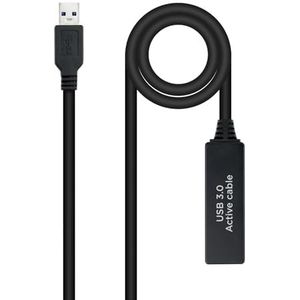 blendend USB 3.0-Kabel mit Verstärker, Typ A/M-A/H, 10 m, ideal für schnelle Übertragungen und Geräteverbindungen über große Entfernungen.