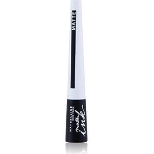 Maybelline New York Eyeliner Master Ink Matte Black/Konturenstift Schwarz, optimale Farbdosierung mit mattem Finish, 1 x 3 g