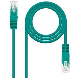 Nanocable 10.20.0102-GR - Ethernet Netzwerkkabel RJ45, Cat5e UTP AWG24, grün, 2.0 mts