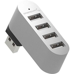 SABRENT USB Hub, USB Adapter 2.0, 4 Port USB verlängerung, USB Verteiler mehrfach für PS4/PS5, Playstation 5, Laptop, PC, drucker, MacBook, USB Stick, Notebook (HB-UMMC)