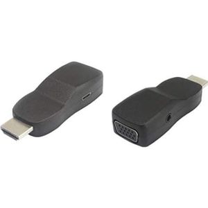 PremiumCord HDMI-VGA-Konverter mit 3,5-mm-Stereo-Klinkenbuchse