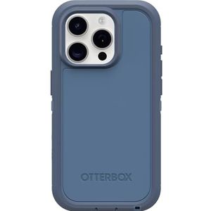 OtterBox iPhone 15 Pro (nur) Defender Series XT Case, Baby Blue Jeans (Blau), ohne Bildschirm, robust, mit MagSafe-Kompatibilität, Lanyard-Befestigung