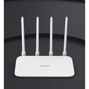 Xiaomi Router Ac1200, Glasfaser-Router 1200 Mbit/s, Router mit 128 MB Speicher, kabelloser Dualband-Router mit 4 Omnidirektionalen Antennen, Weiß
