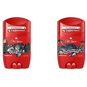 Old Spice Wolfthorn Deodorant Stick | 50ml | Deo Stick Ohne Aluminium Für Männer | Männer Deo Mit Langanhaltendem Duft | 50ml, & Nightpanther Deodorant Stick Für Männer, Mit Langanhaltendem Duft