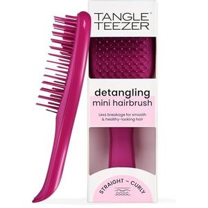 Tangle Teezer Ultimate Detangler Klein– Für Nasses & Trockenes Haar – Entwirrungsbürste für Alle Haartypen – Perfekte Haarbürste für Kinder & auf Reisen – Himbeere Pink