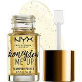 NYX Professional Makeup Primer, Honey Dew Me Up, Makeup Basis, Vegane Formel, Aufpolsternder Primer mit Honigmelone-Extrakt und Goldflocken, Strahlendes Finish, 20 ml