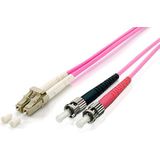Equip LWL-Patchkabel-Glasfaserkabel LC->ST 50/125mμ 2.00m Multimode Duplex Violett Polybeutel