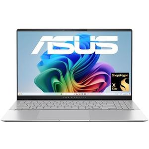 ASUS Vivobook S 15 OLED S5507QA Copilot+ PC | 15,6"" 2,8K WQHD+ OLED Display | Qualcomm Snapdragon X Elite X1E | 16GB RAM | 1TB SSD | Win11 | QWERTZ | Silver